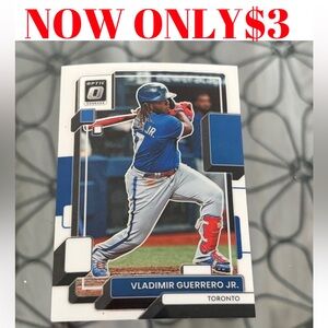 Vladimir Guerrero Jr 2022 Donruss Optic Toronto Blue Jays Baseball Card